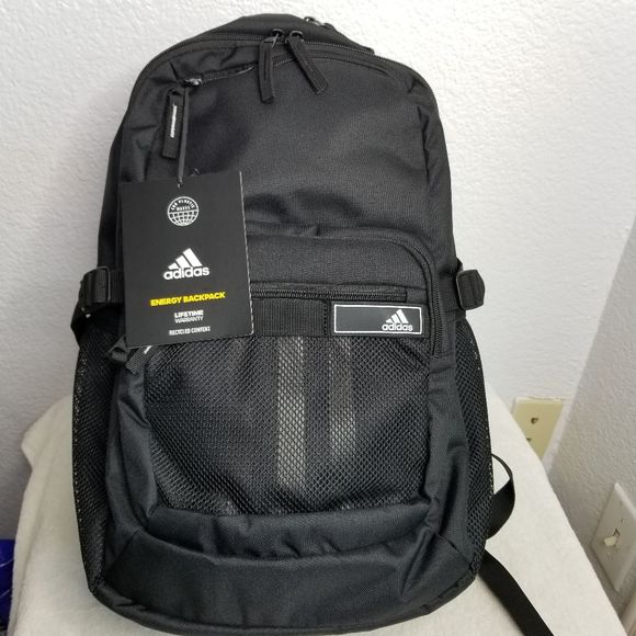 Adidas Energy Backpack Black New